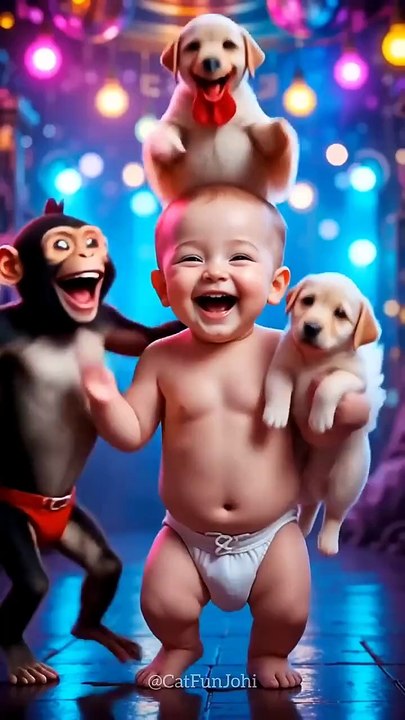 _monkey _babydance _cutebaby _funnyanimals _trending _dancevideo _funnyvideo _viraldance