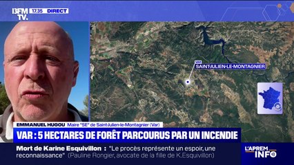 Incendie dans le Var: "5,1 hectares ont été touchés", assure le maire de Saint-Julien-le-Montagnier