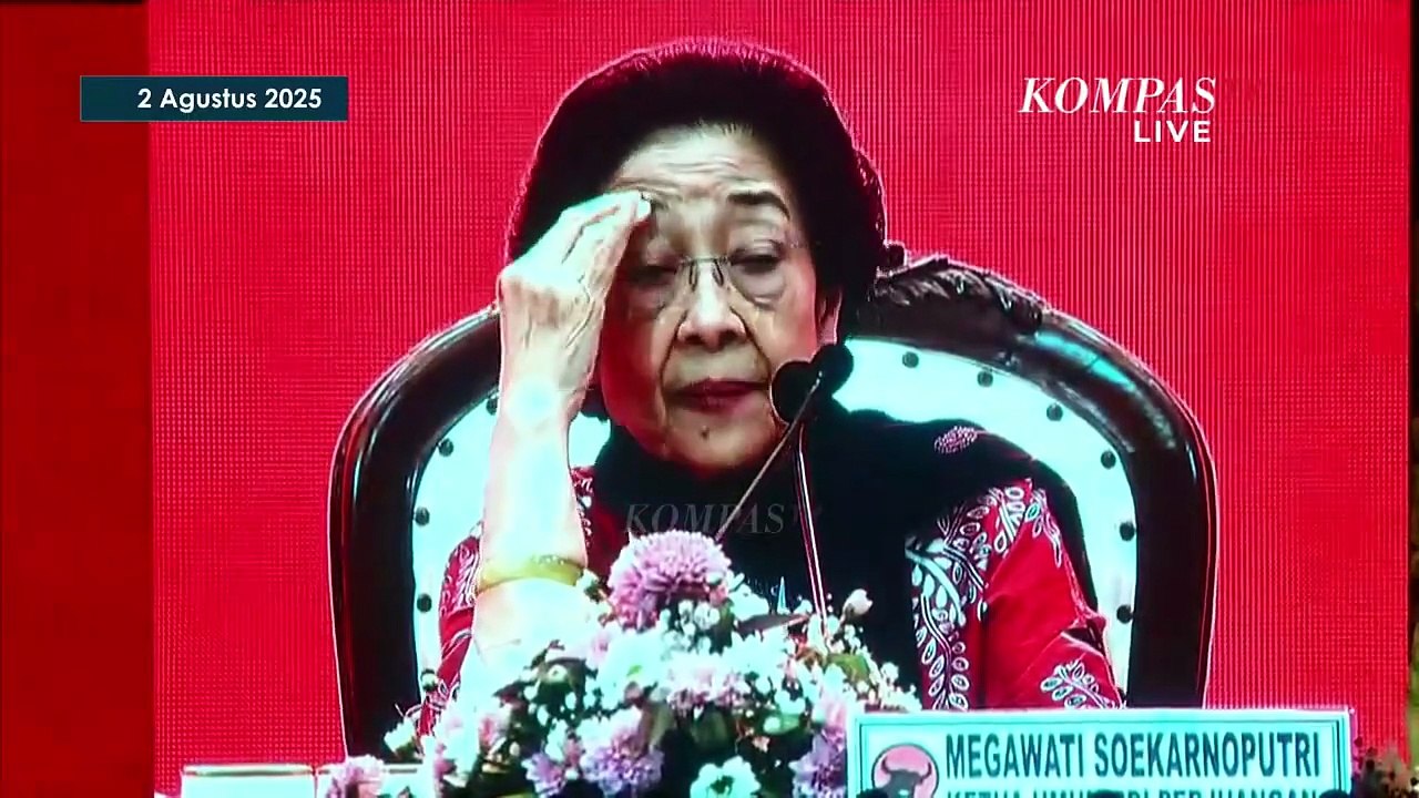 [FULL] Menggelegar! Pidato Politik Megawati di Kongres PDIP, Diiringi Tangis saat Sambut Hasto