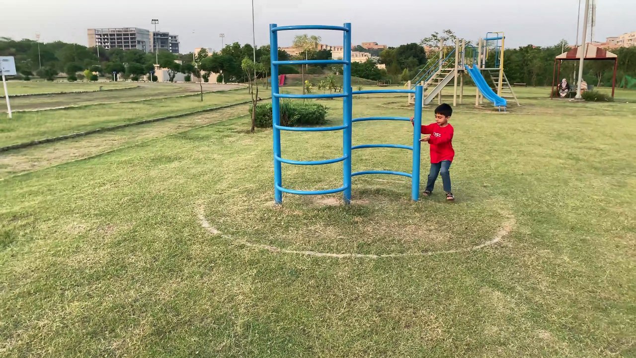 Playing in the park