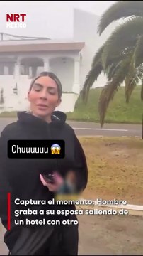 Un hombre grabó el momento exacto en que su esposa salía de un hotel acompañada de otro hombre. La confrontación fue directa, incómoda y quedó registrada en video, el cual se ha viralizado en redes sociales.