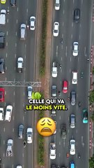 Dans les bouchons, c'est ta file la plus lente