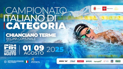 NUOTO - Campionato Italiano di Categoria 2025 (02/08/2025 - POMERIGGIO - 2a Sessione)