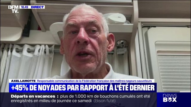 Noyades: Nous organisons depuis 17 ans les journées nationales de prévention de la noyade , affirme Axel Lamotte (Fédération française des maîtres-nageurs sauveteurs)