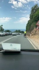 Livorno, la folle corsa sui pattini lungo il Romito