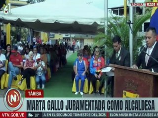 Táchira | Fue juramentada la alcaldesa Marta Gallo junto a los concejales electos el pasado 27-J