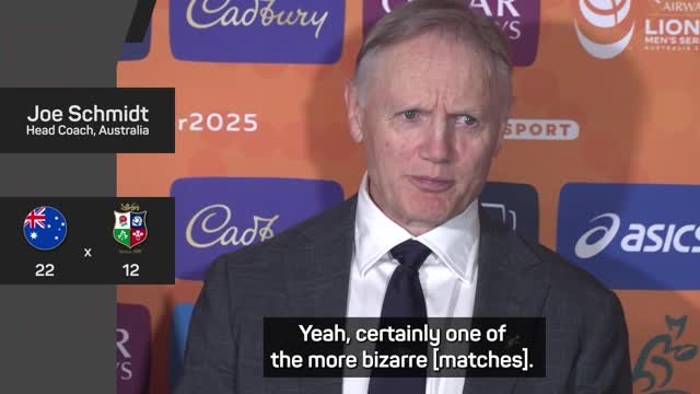 Schmidt 'couldn't be prouder' after Australia's win over the Lions