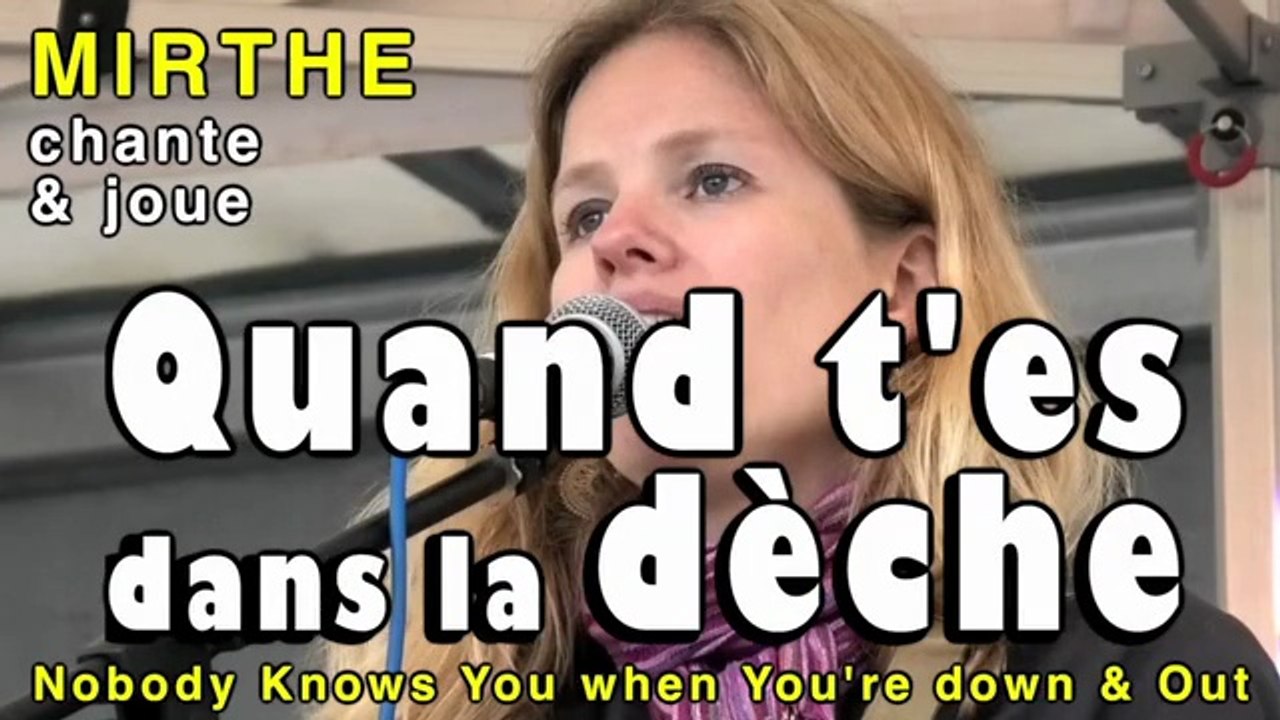 QUAND T'ES DANS LA DECHE (Nobody knows you when you're down & out/J. Cox) by MIRTHE, festival Boisgervilly 2025, ukulélé+chant