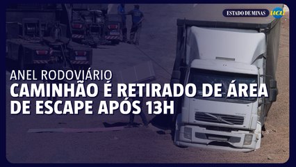 BH: remoção de caminhão da área de escape do Anel leva mais de 13 horas