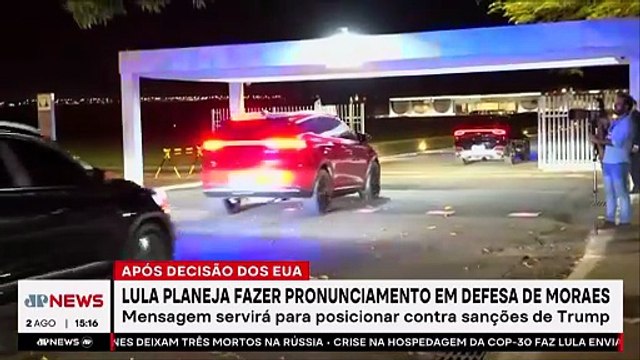 Lula planeja fazer pronunciamento em defesa de Moraes contra Trump