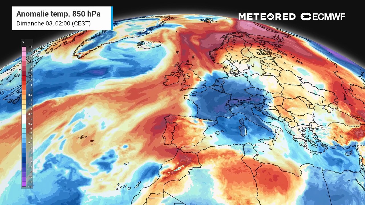 Vers de gros écarts de températures en milieu de semaine entre le Nord et le Sud de la France ?