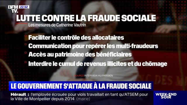 Les mesures de la ministre du Travail, Catherine Vautrin, pour lutter contre la fraude sociale estimée à 13 milliards d'euros