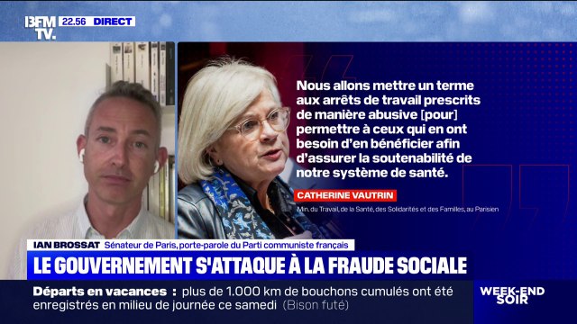 Mesures contre la fraude sociale: Sur la fraude fiscale, on ne voit pas l'ombre d'un grand plan de lutte du gouvernement , assure Ian Brossat (PCF)