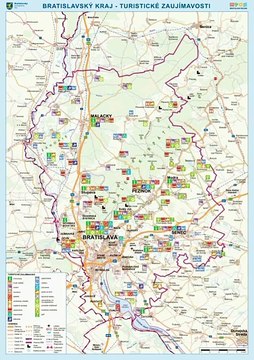 Map of Bratislava Region. Peta Daerah Bratislava. Bratislava Region Map. Map of Region of Bratislava. Region of Bratislava Map. Mapa Bratislavského kraja. Carte de la région de Bratislava. Mapa da região de Bratislava. Mapa de la región de Bratislava