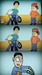 Chamat Man Cartoon | Karachi Bike Racer Accident | Episode 02