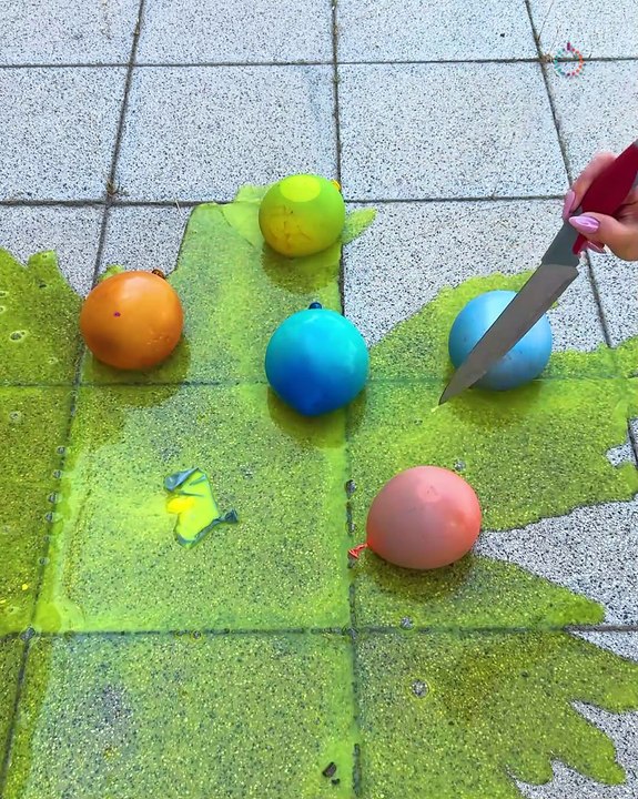 Colorful balloon popping explosion fun 🎈