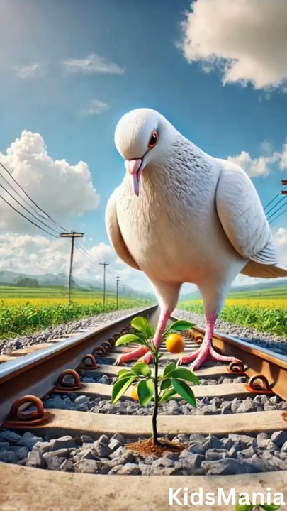 The Pigeon Who Planted Oranges – Moral Kids Story | KidsMania25
