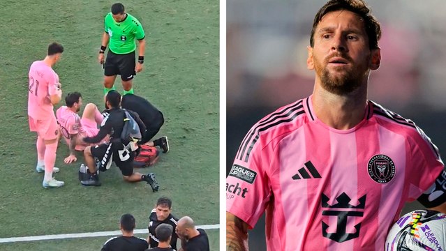 Lionel Messi sufre lesión en el Inter Miami vs Necaxa y sale de la cancha tras revisión médica en Leagues Cup