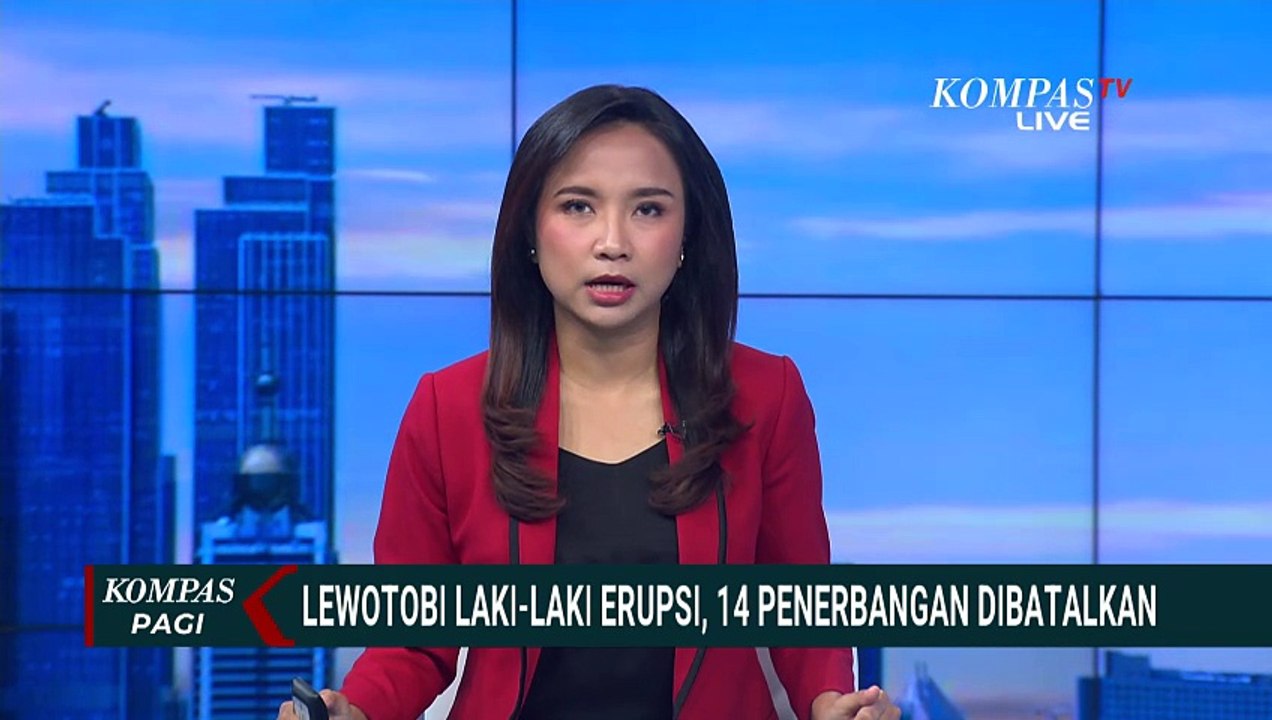 Gunung Lewotobi Erupsi, 14 Penerbangan Dibatalkan Imbas Abu Vulkanik | KOMPAS PAGI