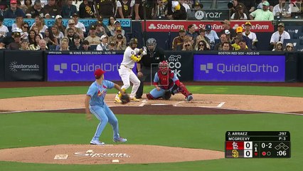 Luis Arráez extiende su racha con doble