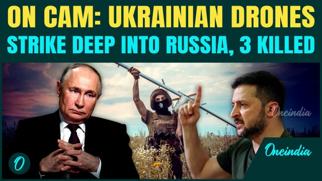 Ukrainian Drone Blitz Kills 3, Hits Russian Oil Refinery And Airbase In Deep-Penetration Strike