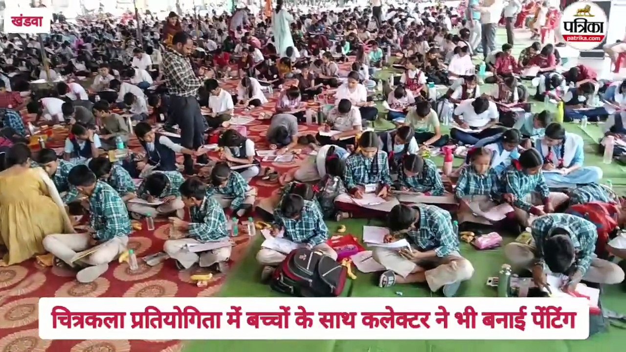 कैनवास पर उकेरा "मेरा खंडवा" कलेक्टर ने बनाई पेंटिंग, लिखा हैप्पी बर्थडे किशोर कुमार