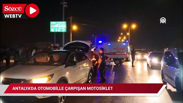 Antalya'da otomobille çarpışan motosikletin sürücüsü öldü