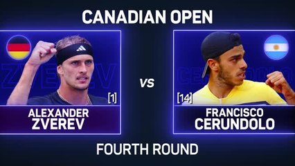 Zverev moves into Canada quarters as Cerundolo retires