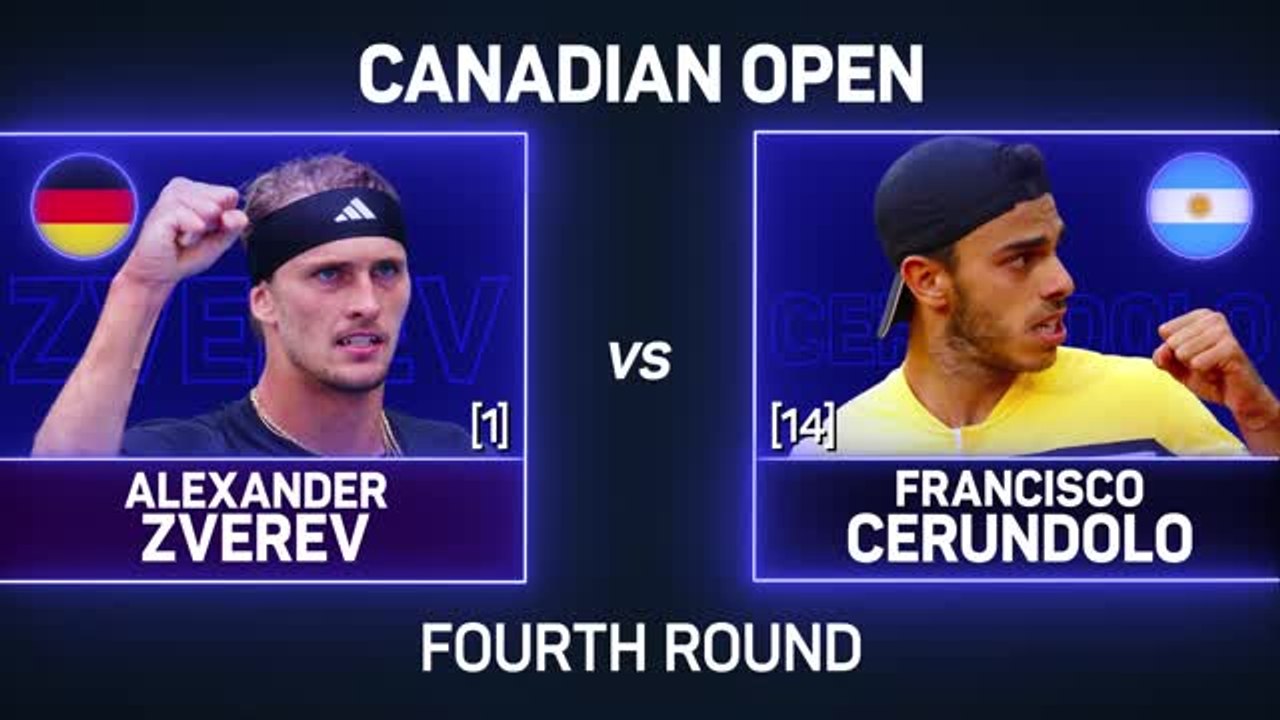 Zverev moves into Canada quarters as Cerundolo retires
