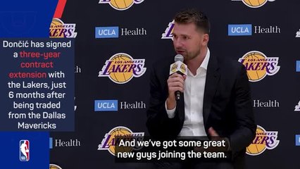 Doncic confident of Lakers' title chances after signing extension