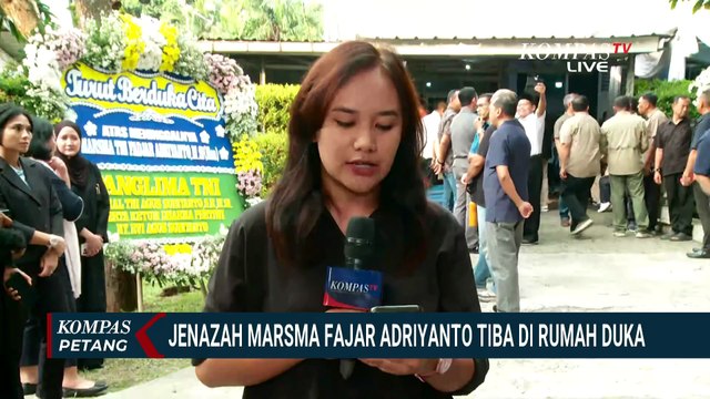Jenazah Marsma Fajar Adriyanto, Korban Pesawat Jatuh di Bogor Tiba di Rumah Duka |KOMPAS PETANG