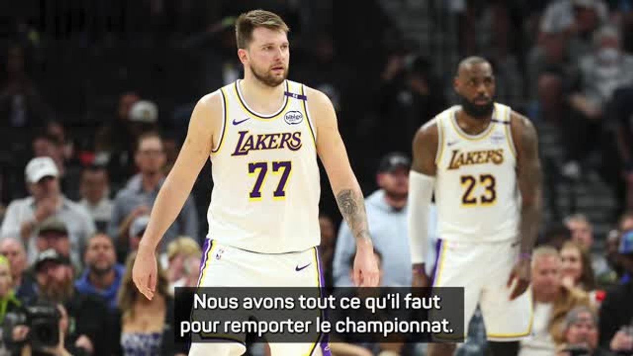 Lakers - Doncic : "Nous avons tout ce qu'il faut pour remporter le championnat"