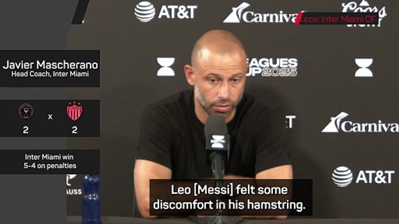 Mascherano unsure when Messi will return