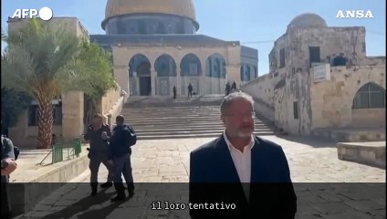 Ben Gvir visita complesso della Moschea di Al-Aqsa e chiede la sovranita' su Gaza