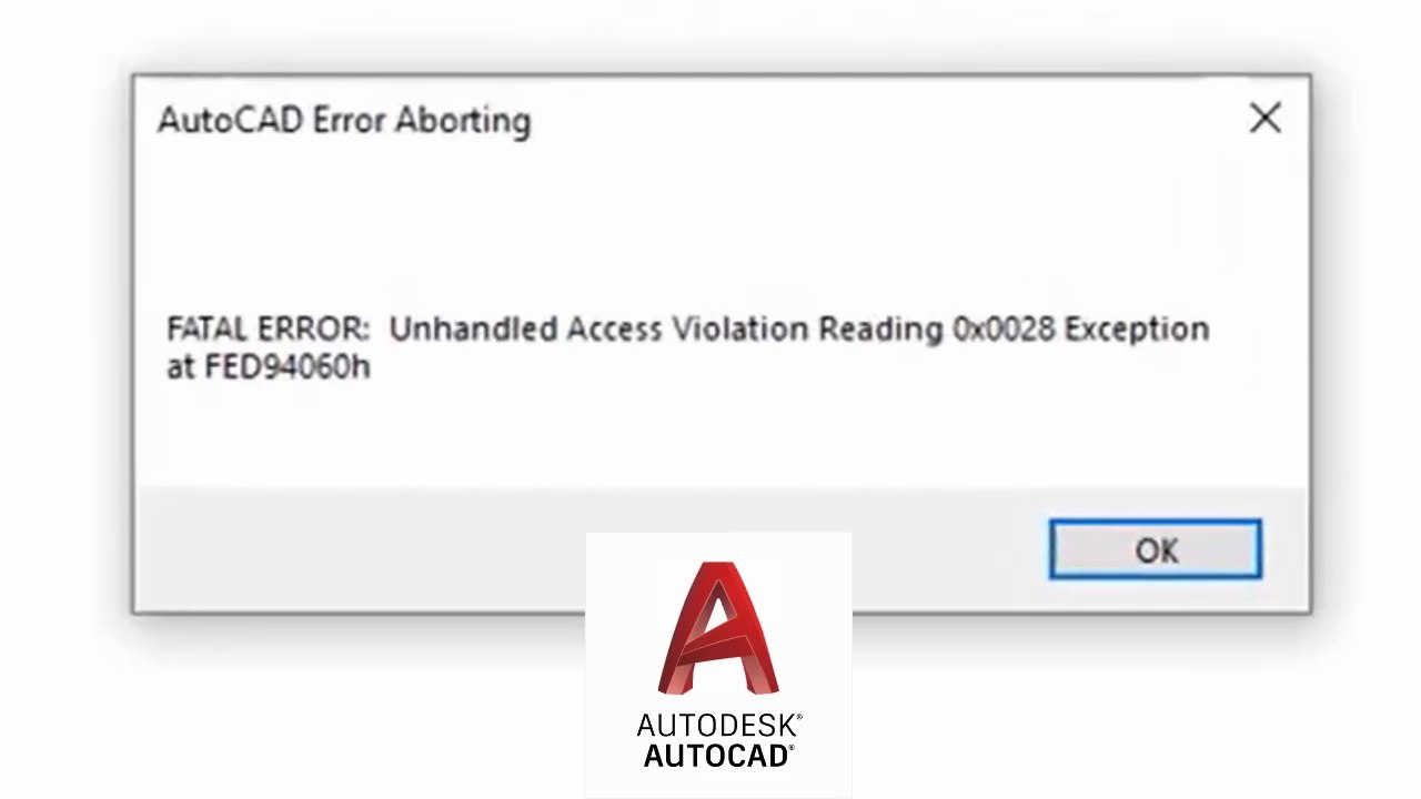 AutoCAD Crash Fix: Resolve "Aborting with FATAL Error" & Access Violation Exception Easily