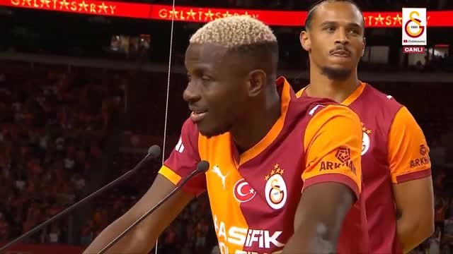 Galatasaray unveil Leroy Sane and Victor Osimhen at RAMS Park