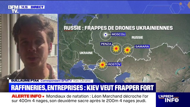 Un dépôt pétrolier prend feu à Sotchi en Russie après une attaque de drones ukrainiens