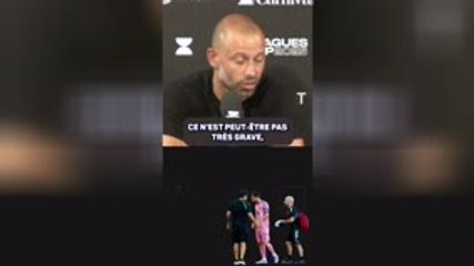 Lionel Messi sort sur blessure