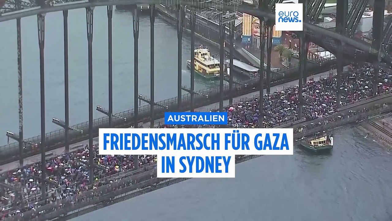 Hilfe für Gaza: Zehntausende trotz strömenden Regens bei Pro-Palästina-Protest in Sydney