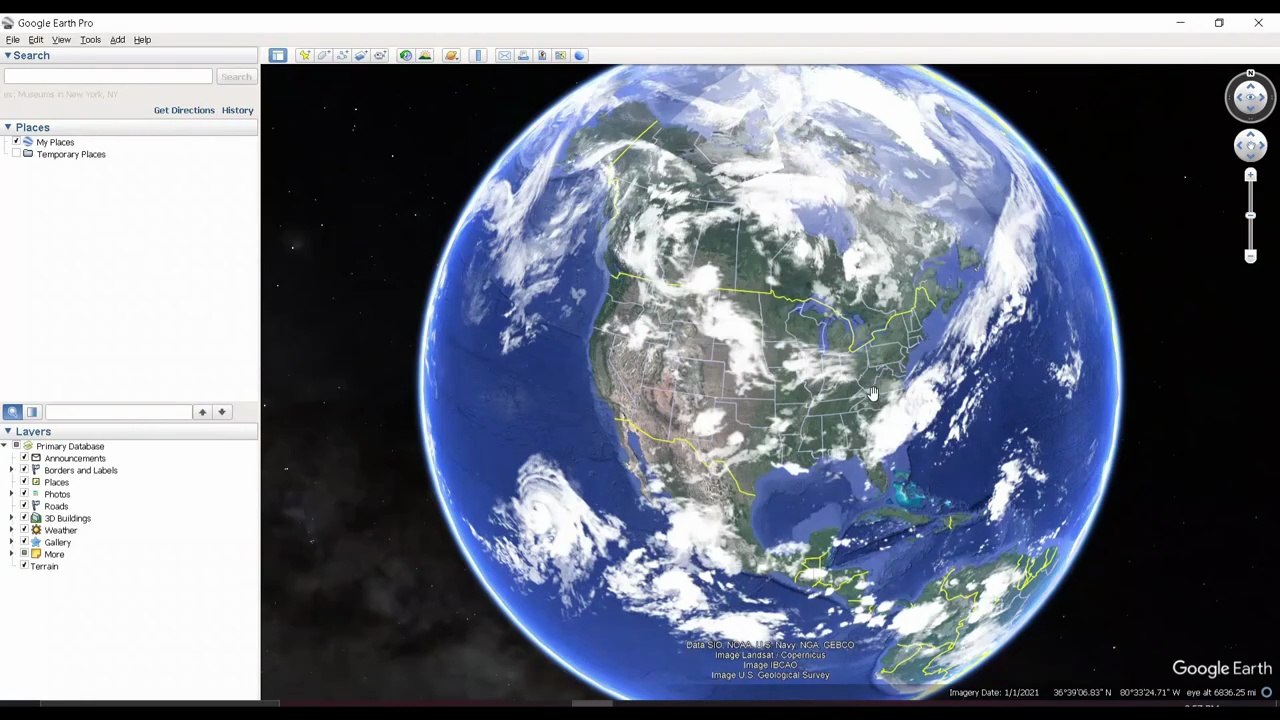 واجهة Google Earth Pro – شرح الأدوات المهمة للم...