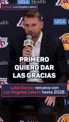 Doncic renueva con Los Ángeles Lakers y lo anuncia en español