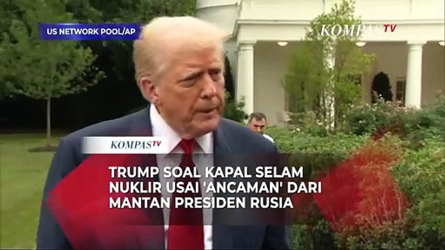 Pernyataaan Trump soal Kapal Selam Nuklir Setelah 'Ancaman' dari Mantan Presiden Rusia