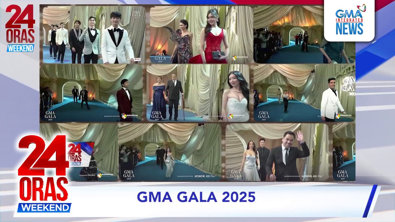 Glitz and glamor, muling nanaig sa pagrampa ng celebrities at personalities sa GMA Gala 2025 | 24 Oras Weekend