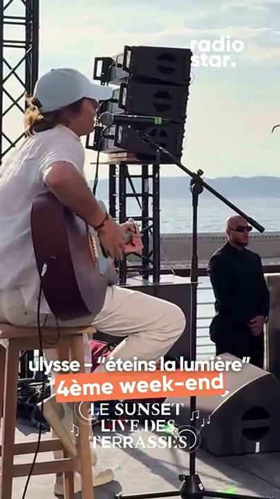 Ulysse interprète “Eteins La lumière” sur la scène des Sunset Live des Terrasses #ulysse #sunsetlive #concert #live #starac #staracademy