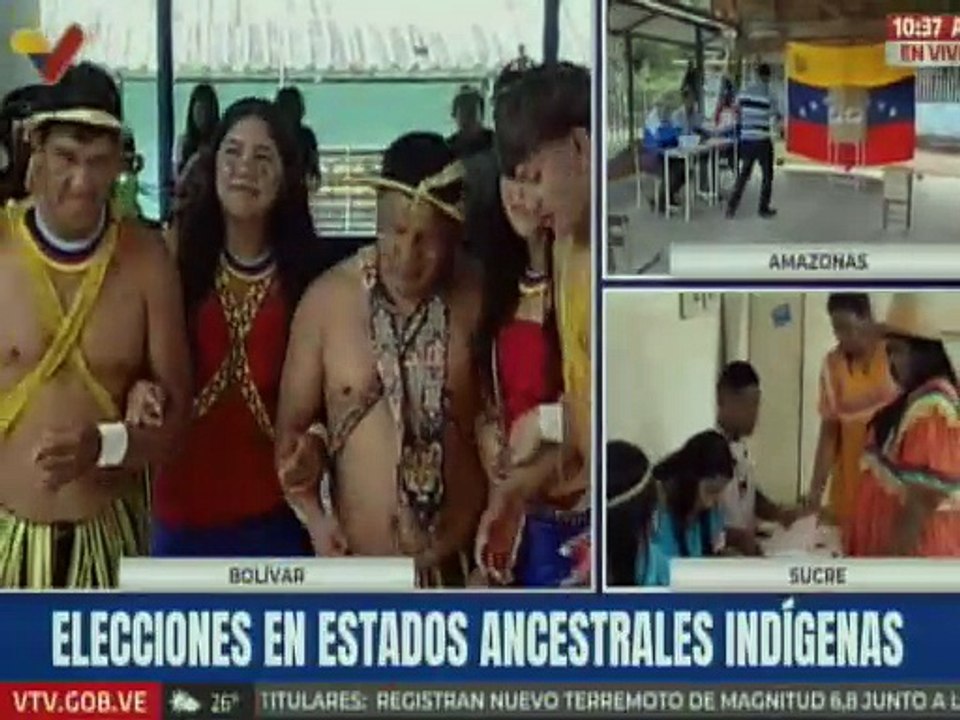 Bolívar | Pueblos indígenas ejercen derecho al sufragio en una muestra de democracia y participación