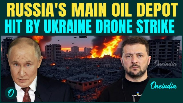 Putin RAGES After Ukrainian Drone HITS Sochi Oil Depot | Black Sea Cities Targeted in 'Mass Attack'