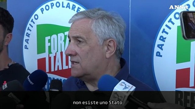 Tajani: Non ci sono le condizioni per riconoscere lo Stato della Palestina