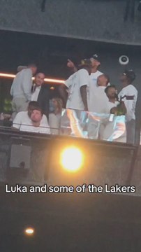Luka Doncic en el concierto de los Backstreetboys