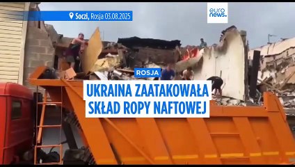 Rosja: pożar w składzie ropy naftowej w Soczi po ataku ukraińskiego drona