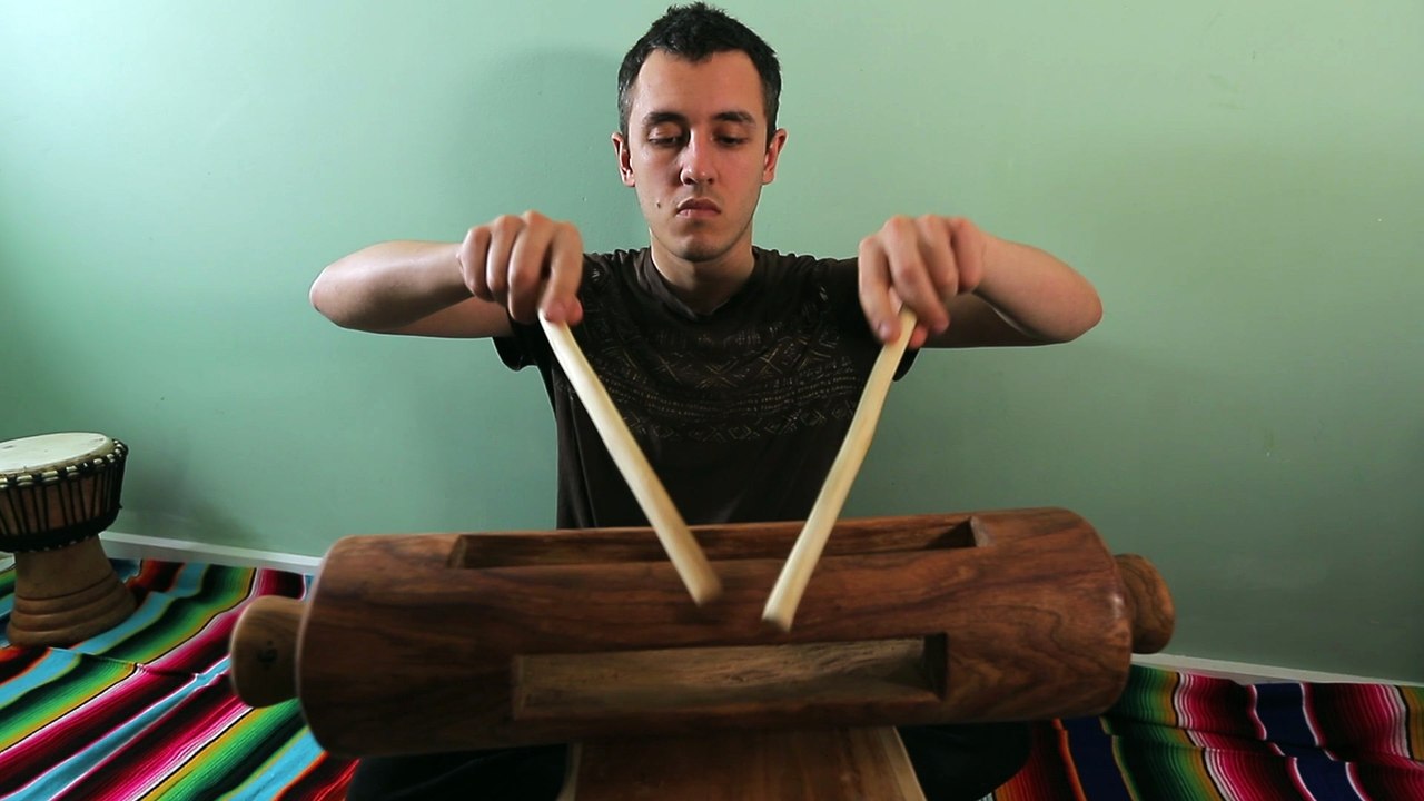 How to Play the African Krin Log Drum - Tutorial